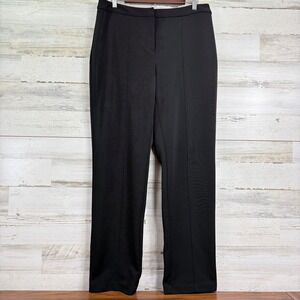 Chicos Collection Black Straight‎ Leg Stretch Dress Pants Regular Fit 1.5/US 10